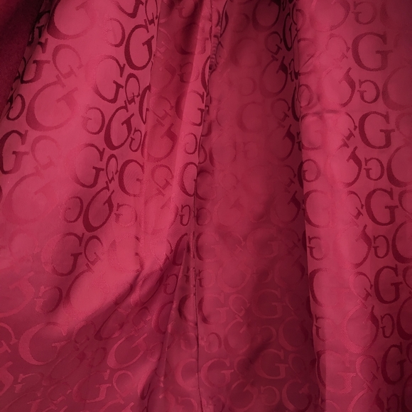 Guess Wool Long Peacoat, medium, sangria colored - Picture 7 of 13